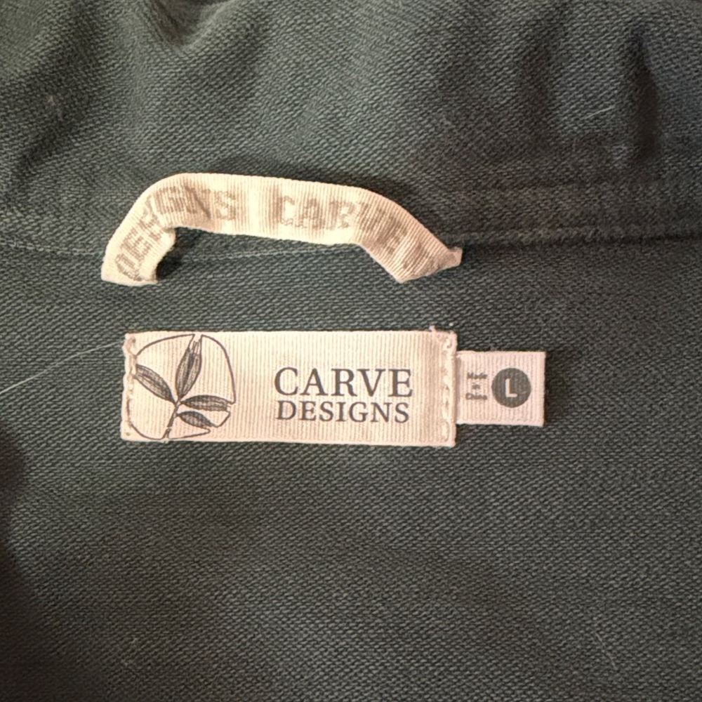 Carve Designs Dark Green Field Jacket with Flap Pockets - Picture 2 of 4